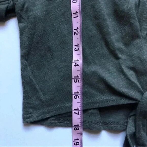 Splendid Anthropologie Military Olive Green Top Size X-Small NWT - Picture 5 of 7